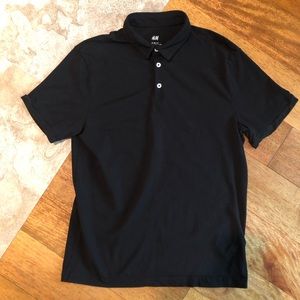 H&M Black Slim Fit Polo